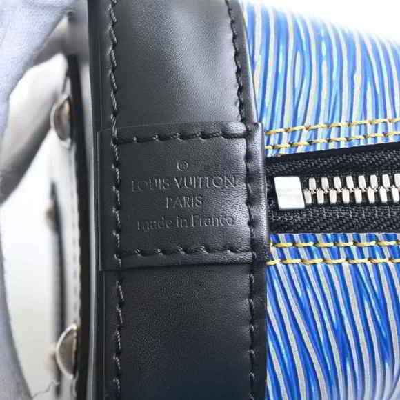 LOUIS VUITTON Louis Vuitton Epi Alma BB handbag blue leather - Picture 7 of 8